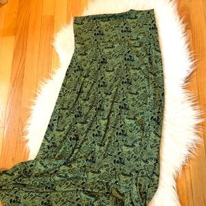 Lularoe Maxi Skirt Size Small - Army green